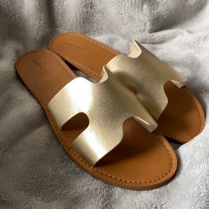 Gold sandals